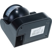 Детектор движения IEK ДД 009 1100Вт угол обз. 180град., дальн. 12м, IP44, черн. LDD10-009-1100-002