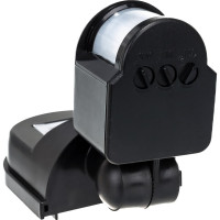 Детектор движения IEK ДД 008 1100Вт угол обз. 180град., дальн. 12м, IP44, черн. LDD10-008-1100-002