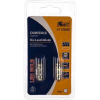 Светодиодная лампа KRAFT C10W SV8 5 11x31white 2 LEDs KT 700056