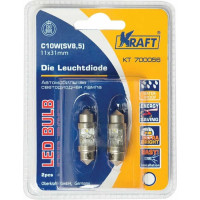 Светодиодная лампа KRAFT C10W SV8 5 11x31white 2 LEDs KT 700056