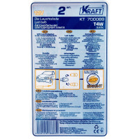 Светодиодная лампа KRAFT T4W BA9s 12v Green KT 700069