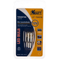 Светодиодная лампа KRAFT T20 W21W W3x16q 12v Yellow 9 LEDs KT 700078