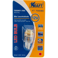 Светодиодная лампа KRAFT T20 W21/5W W3x16q 12v Red 9 LEDs KT 700080