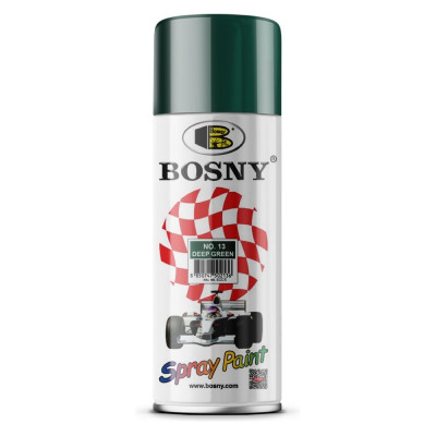 Акриловая краска Bosny аэрозоль, темно-зеленый RAL 6026 Арт. 13