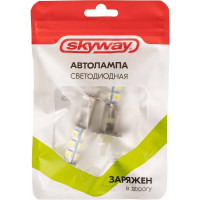 Автолампа SKYWAY диод H1 12V 13 SMD диодов 1-конт белая, 2 шт. S08201001