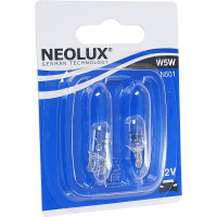Автолампа NEOLUX W5W W2.1x9.5d блистер, 2шт 12V 1 10 50 N501-02B
