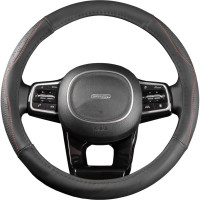 Оплетка SKYWAY Art-1 M черная экокожа S01102340
