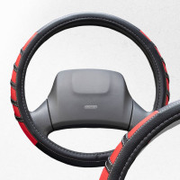 Оплетка SKYWAY Combo-2 L черно/красная экокожа S01102028