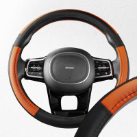 Оплетка SKYWAY Combo-3 M Черно/Оранжевая экокожа S01102362
