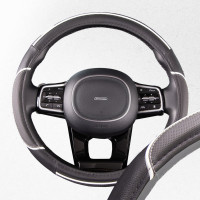 Оплетка SKYWAY Combo-5 M Черно/белая экокожа S01102332