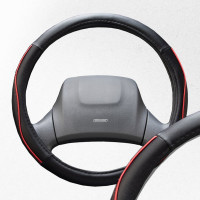 Оплетка SKYWAY Combo-7 L Черно/Красная экокожа S01102304