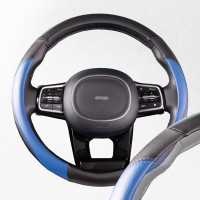 Оплетка SKYWAY Combo-6 M Черно/синяя экокожа S01102293