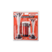 Сигнал звуковой SKYWAY, воздушный, 160/220мм, 12V, 110dB, 10А, 2 рожка S07601005