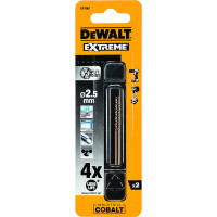 Сверло по металлу 2 шт. COBALT 5% (2.5х57х30 мм) DEWALT DT4901