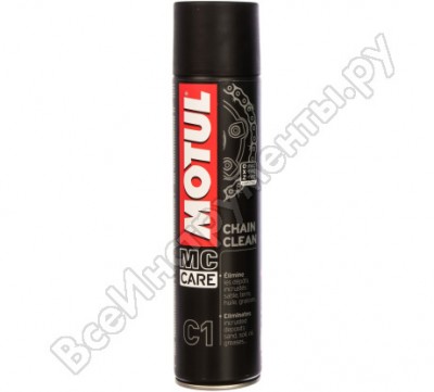 Motul с1 очиститель мотоцепей chain clean 0,4 л 102980