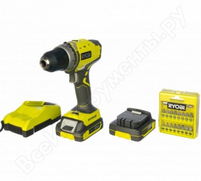 Ryobi компактная дрель-шуруповерт r14dde-ll25t/17 5133002451