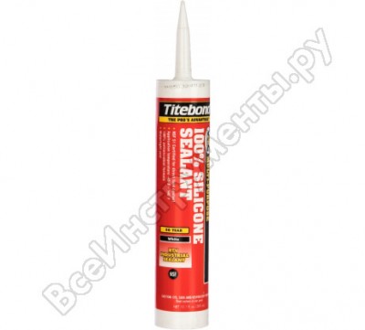 Titebond герметик silicon sealant белый 2601