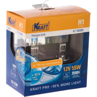 Автолампа KRAFT H1 12v 55w P14.5s Pro +55% more light KT 700200