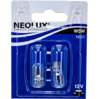 Автолампа NEOLUX W5W W2.1x9.5d блистер, 2шт 12V 1 10 50 N501-02B