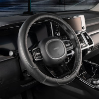 Оплетка SKYWAY Art-4 M черная экокожа S01102312