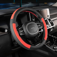 Оплетка SKYWAY Combo-3 M Черно/Красная экокожа S01102359