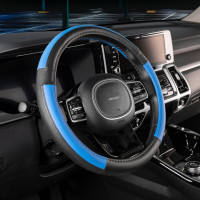 Оплетка SKYWAY Combo-3 M Черно/Синяя экокожа S01102363