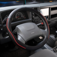 Оплетка SKYWAY Combo-7 L Черно/Красная экокожа S01102304