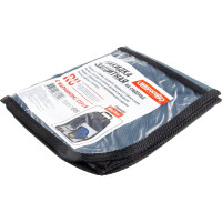 Защита спинки сиденья-органайзер SKYWAY ПВХ с карманом серая S06101006