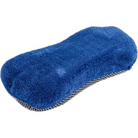 Губка для мытья из микрофибры с сеткой скрапер KRAFT KT 860608