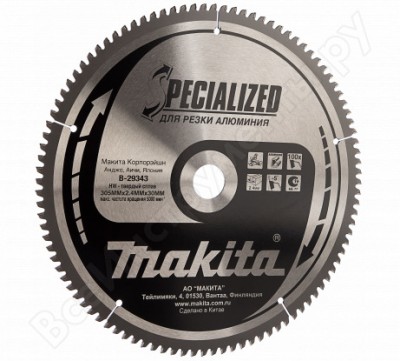 Makita диск 305x30/15,88x2,3x100t al b-29343