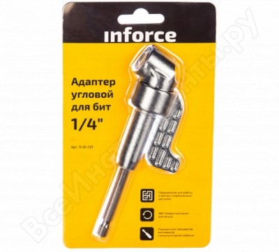 Inforce адаптер угловой для бит 1/4 11-01-137