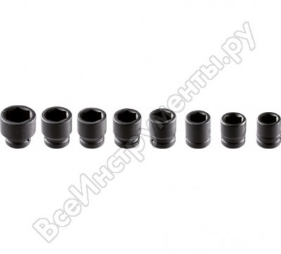 Neo головки сменные ударные 3/4, 26-38 мм, набор 8 шт. 12-115