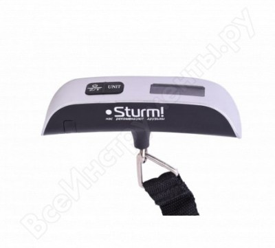 Sturm rec-lw50t 2-в-1: весы для багажа и безмен , до 50кг