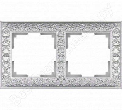 Werkel wl07-frame-02 рамка на 2 поста жемчужный a031783