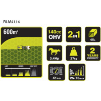 Ryobi Газонокосилка бензиновая RLM4114 5133002884