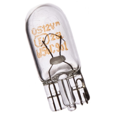 Автолампа Osram W5W W2.1*9.5d 12V /1/10 O-2825-2бл