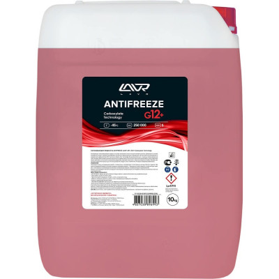 Охлаждающая жидкость LAVR ANTIFREEZE G12+ Ln1711