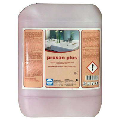Pramol Очиститель кислотный туалетных и ванных комнат PROSAN PLUS 10л 2533.101