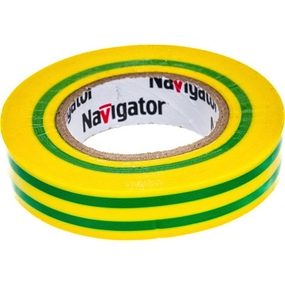 Изолента пвх Navigator NIT-B15-20/YG 71108