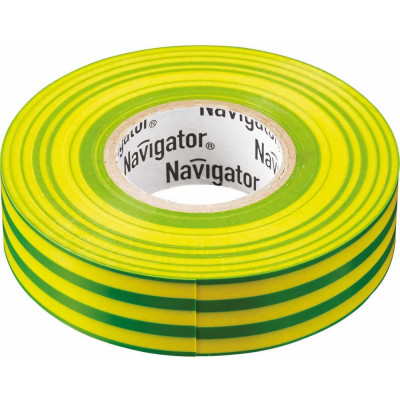 Navigator Изолента ПВХ 19х20м жел/зел. NIT-A19-20/YG 71115