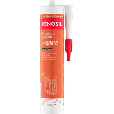 Penosil Fireplace Sealant герметик силикатный для печей и каминов +1500C 280 мл чёрный H0013Z