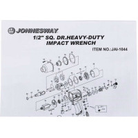 Ударный пневмогайковерт Jonnesway JAI-1044