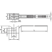 Держатель с хомутиком DKC, d25 - 63мм 100шт. 51263DIY