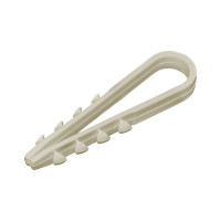 Дюбель-хомут (100 шт; 19-25 мм; белый; нейлон)  для крепления кабеля ХВАТ 60452-0