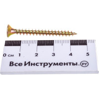 Саморез по дереву КРЕП-КОМП желтый цинк POZY 4,5х45 500шт жд4545ф