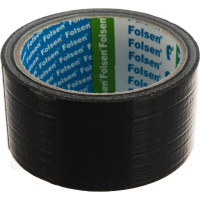Универсальная тканевая влагоустойчивая лента Folsen 48ммx10м чёрная 240мк 051044810