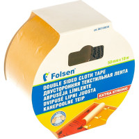 Двусторонняя тканевая лента Folsen 50ммх10м 032155010