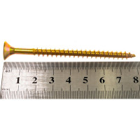 Саморез КРЕП-КОМП желтый цинк POZY 6х80 100шт жд680ф