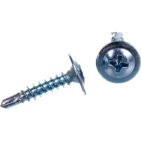 Саморез с прессшайбой КРЕП-КОМП сверло 4,2х19 1000шт пшс19ф