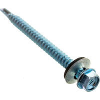 Кровельный саморез с шайбой EPDM Kenner цинк 5,5х65 100шт ск5565ф